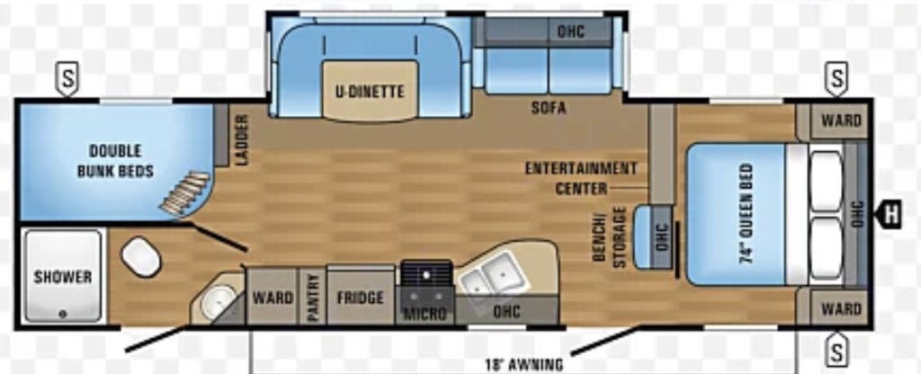 28' Jayco Floor Plan